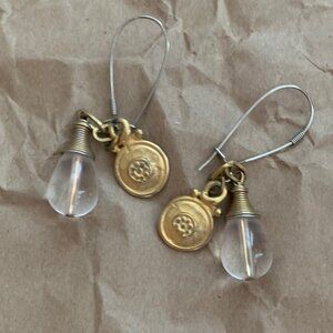 Vintage 80s costume jewelry pierced earrings